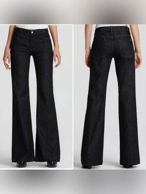 For All Mankind Ginger Flare Wide Leg Jeans in Lightweight Mercer Wash Size 32